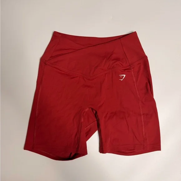 Gymshark Women's Crossover Shorts - Pomegranate Red - small - Picture 3 of 6